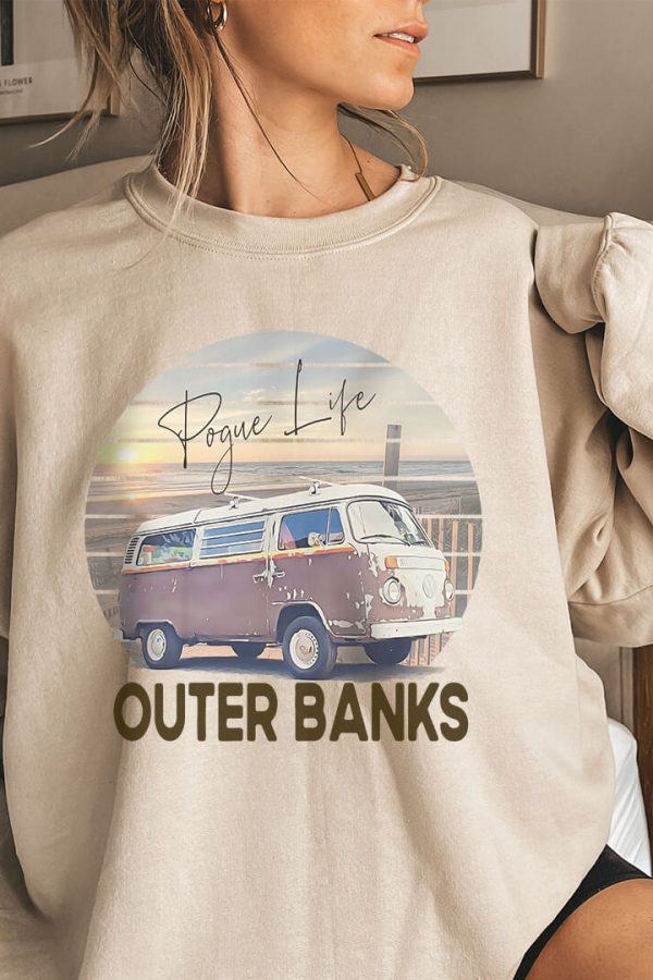 Toperth Khaki Outer Banks Pogue Life Sweatshirt
