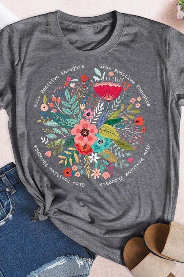 Toperth Flower Bohemian T-Shirt