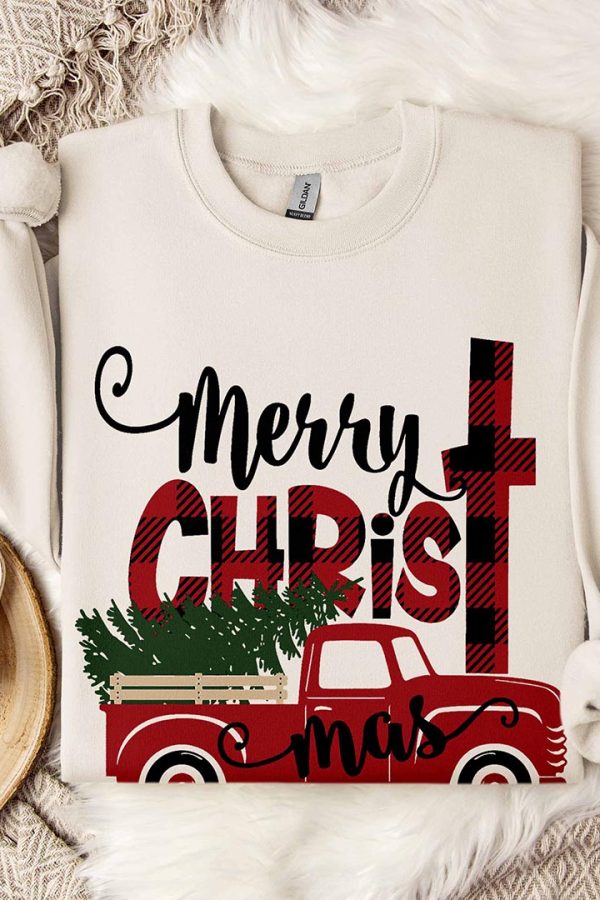 Toperth Merry Christmas Jesus Sweatshirt