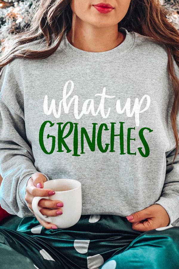 Toperth Christmas What Up Grinches  Sweatshirt