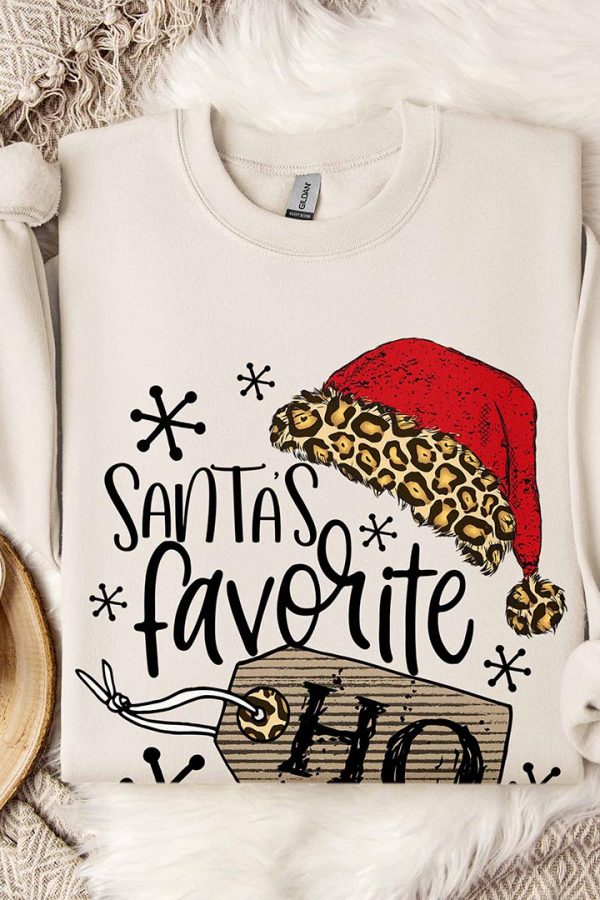 Toperth Christmas Santa's Favorite HO Sweatshirt