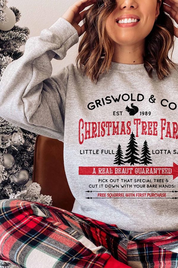 Toperth Griswold Christmas Tree Farm Crewneck Sweatshirt