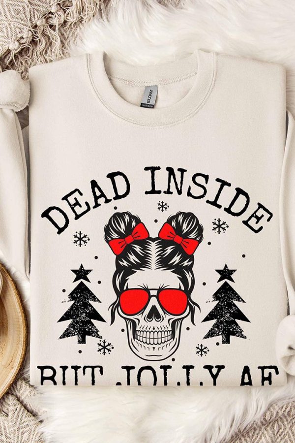 Toperth Christmas Dead Inside But Jolly AF Sweatshirts