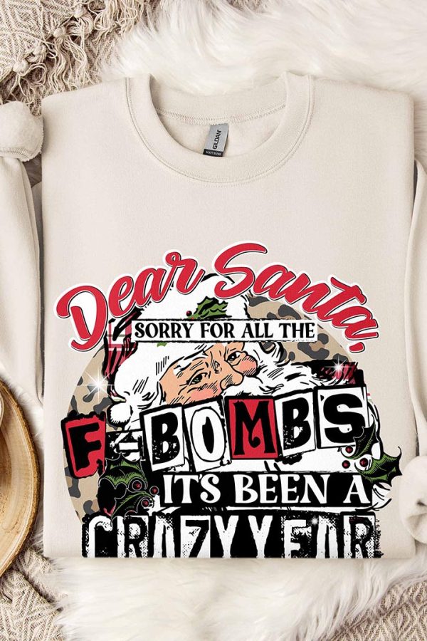 Toperth Christmas Dear Santa Sorry Sweatshirts