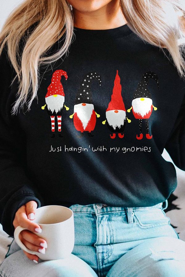 Toperth Christmas Just Hangin with My Gnomies  Sweatshirt