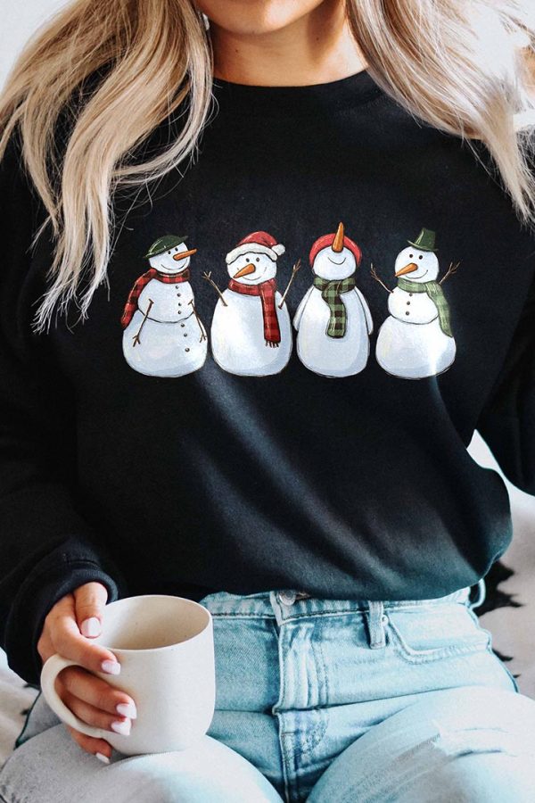 Toperth Cute Christmas Snowman Sweatshirt
