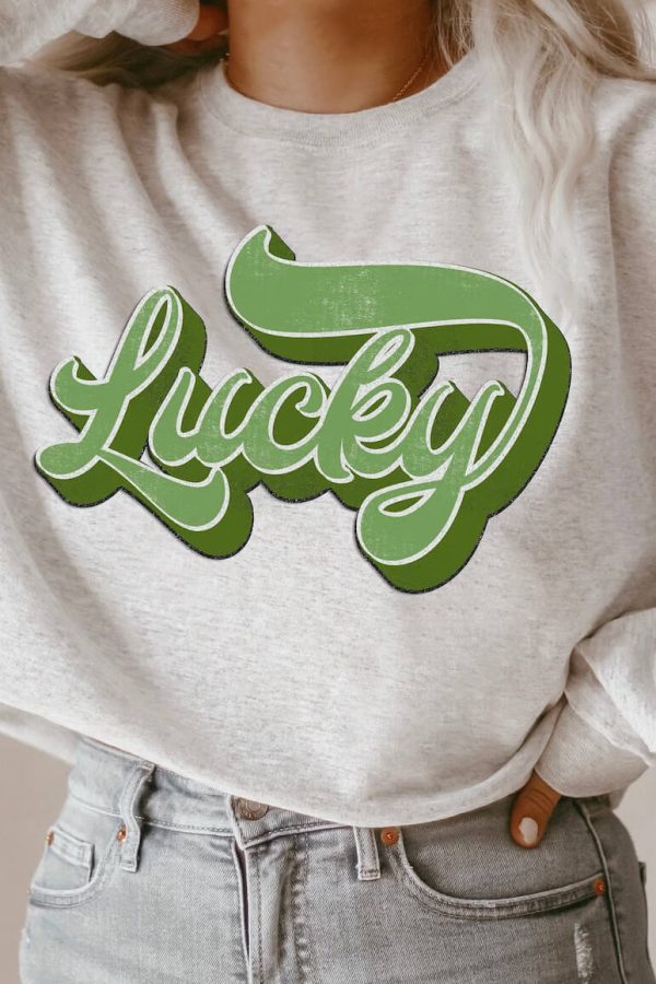 Toperth St. Patrick's Day Retro Lucky Sweatshirt