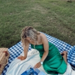 Toperth Emerald Satin Strapless Cowl-Back Maxi Dress photo review