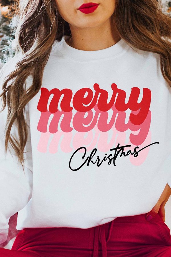 Toperth Merry Merry Christmas Sweatshirt