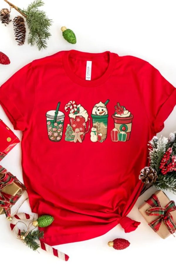 Toperth  Christmas  Snowman Coffee Lover Gift Worker T-Shirt