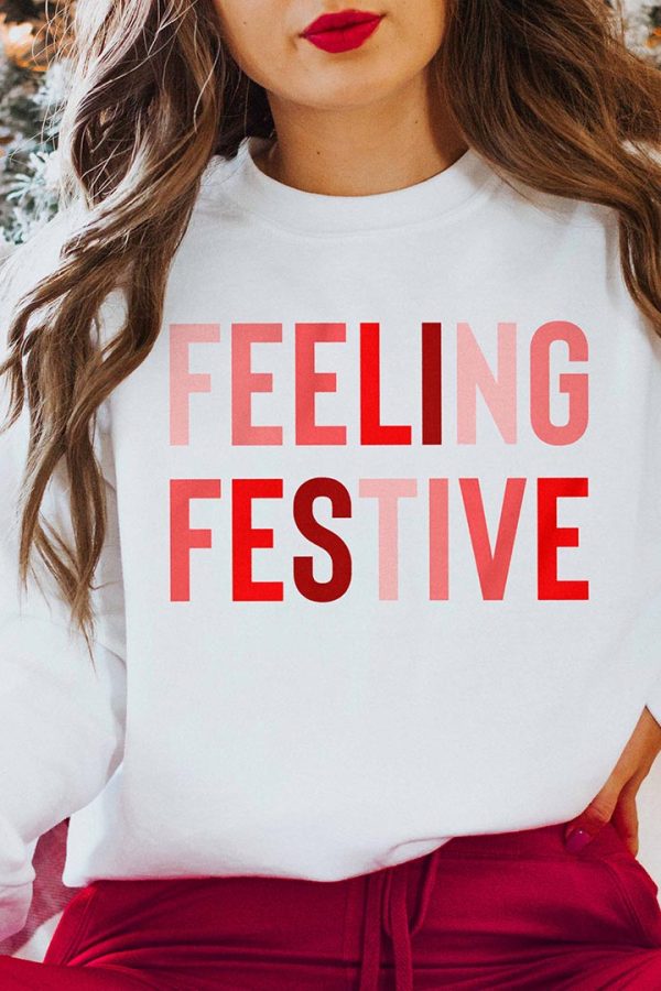 Toperth Christmas Feeling Festive  Sweatshirts