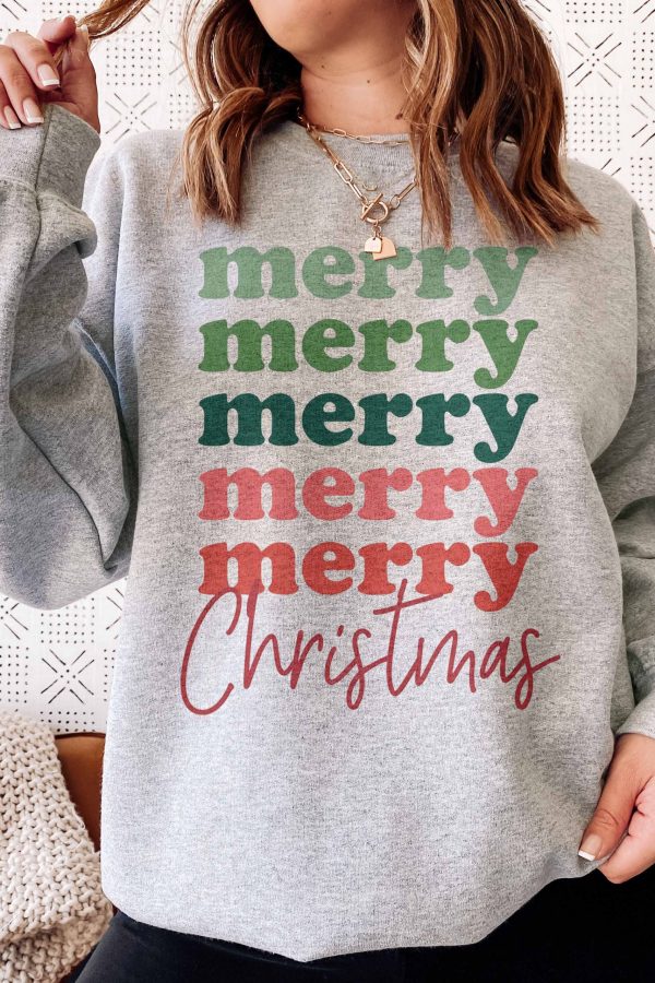Toperth Merry Christmas Sweatshirts