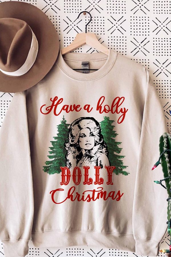 Toperth Have A Holly Dolly Christmas Sweatshirt