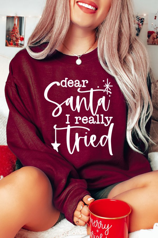Toperth Dear Satan I Really Tried Sweatshirt
