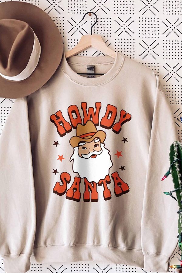 Toperth Christmas Howdy Santa Sweatshirt