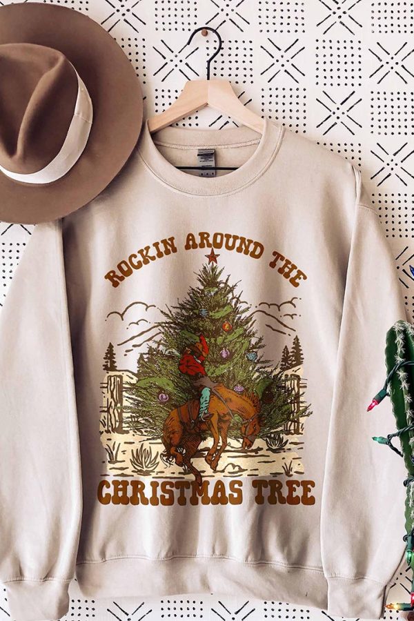 Toperth Rockin Around The Christmas Tree Sweatshirt
