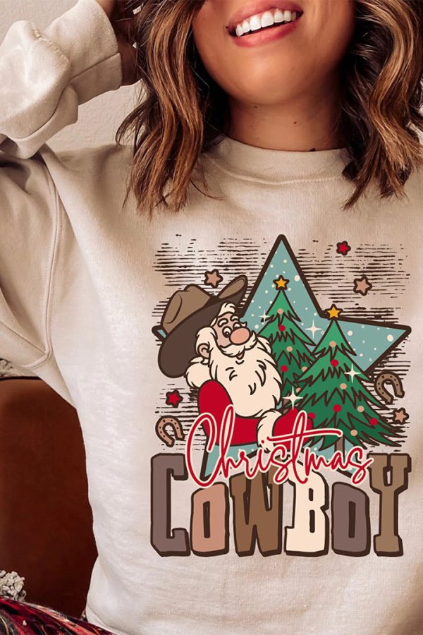 Toperth Christmas Cowboy Sweatshirt