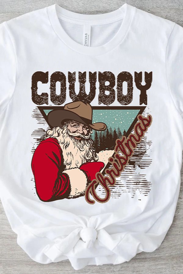 Toperth  Cowboy Christmas  Boho Western  T-Shirt