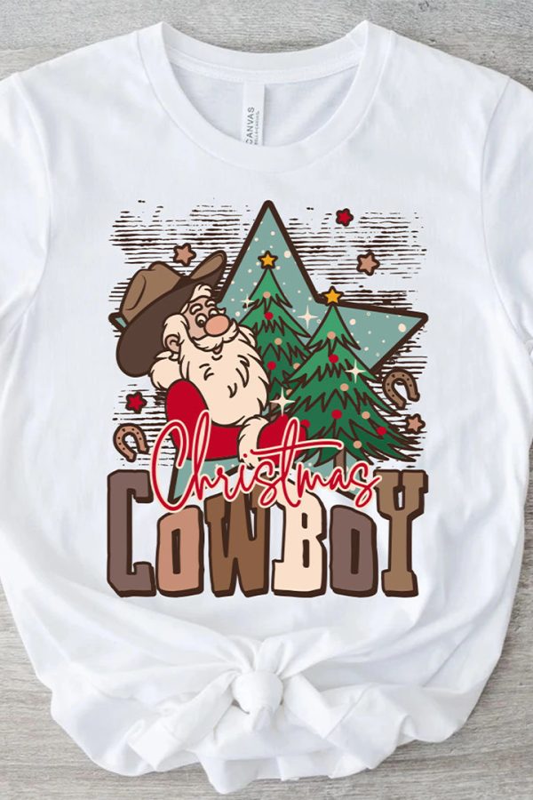 Toperth Christmas Cowboy T-Shirt