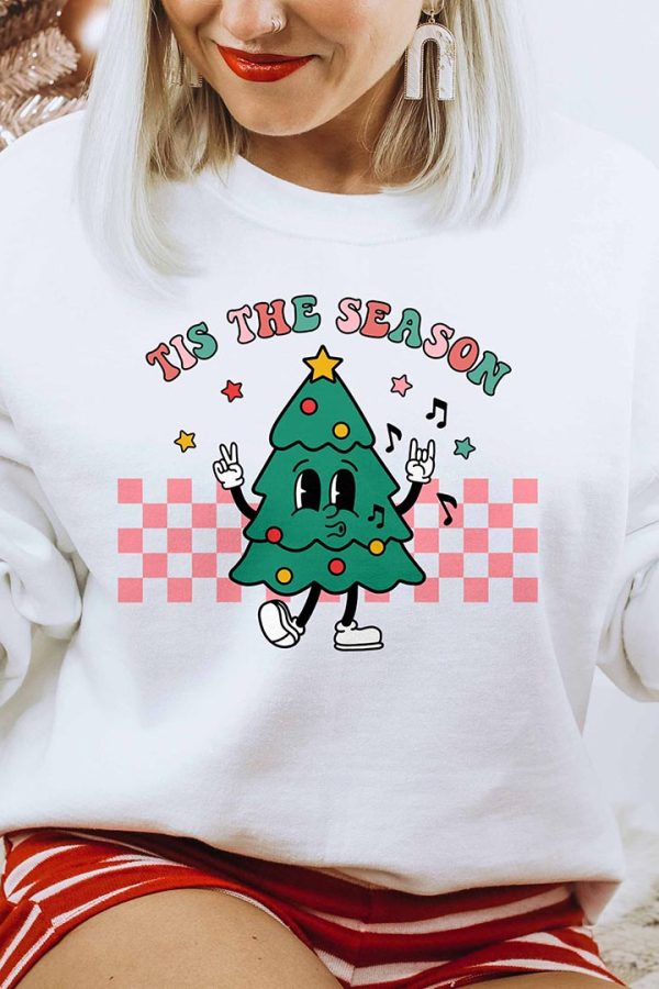Toperth Tis the Season Christmas Tree Sweatshirt