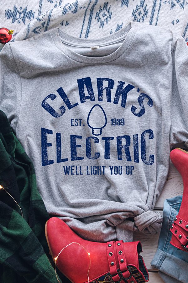 Toperth Clarks Electric Co Christmas T-Shirt