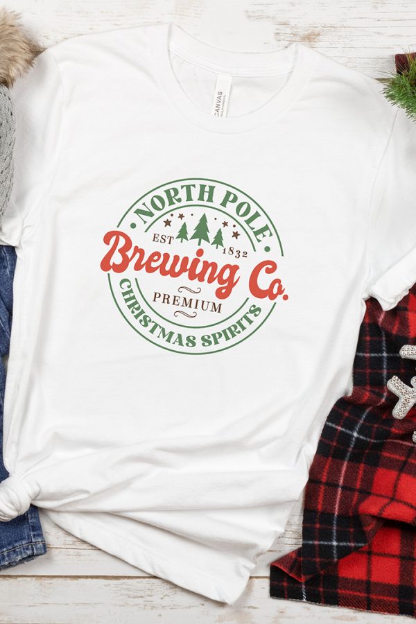 Toperth North Pole Brewing Co Christmas T-Shirt