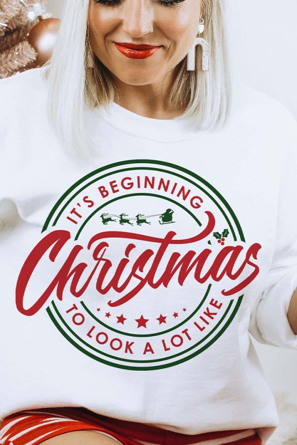 Toperth Its Beginning to Look a Lot Like Christmas  Sweatshirt