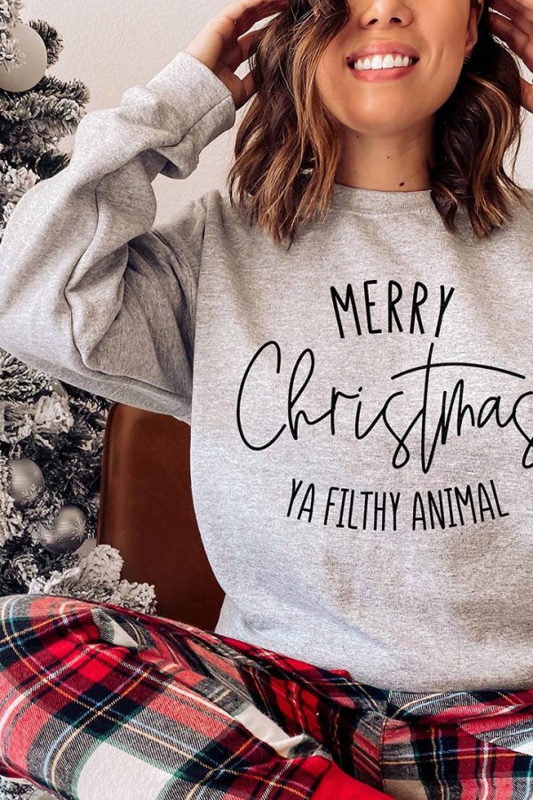 Toperth Merry Christmas Ya Filthy Animal Sweatshirt