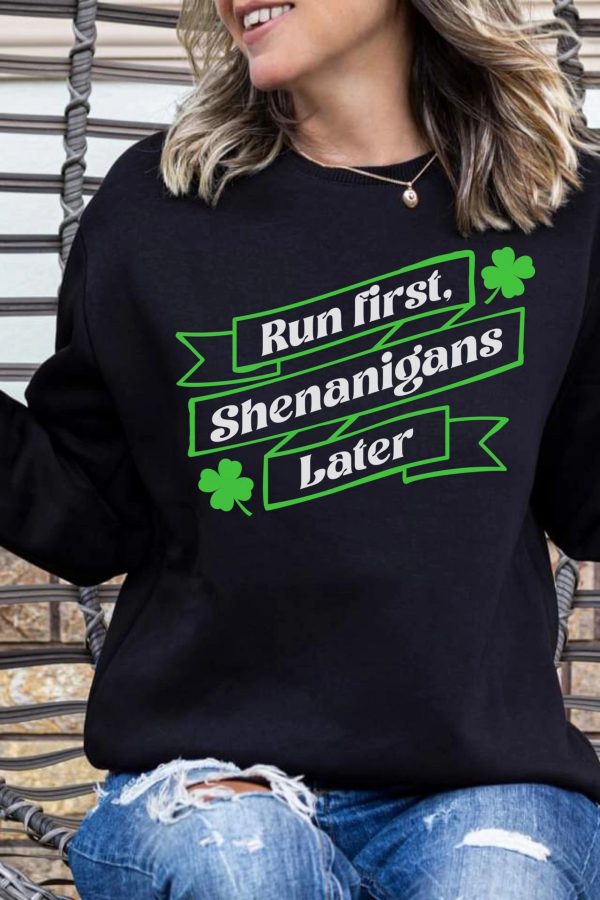 Toperth St. Patrick's  Day Running Sweatshirts