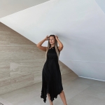 Toperth One-Shoulder Pleated Midi Dress photo review