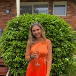 Toperth One-Shoulder Pleated Midi Dress photo review