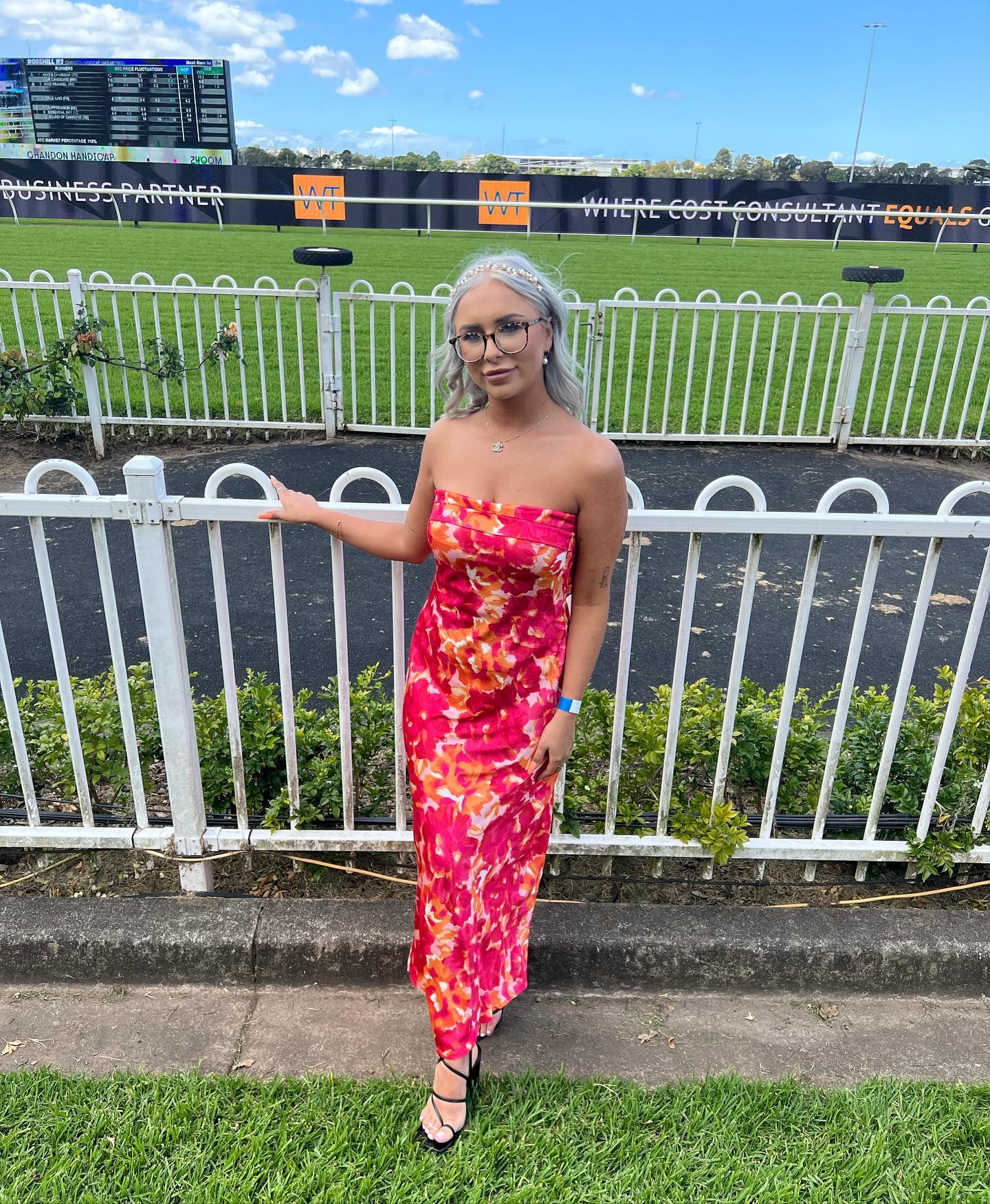 Toperth Floral Strapless Folded Bust Open Back Maxi Dress photo review