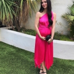 Toperth One-Shoulder Pleated Midi Dress photo review