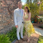 Toperth One-Shoulder Yellow Floral Maxi Dress photo review