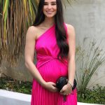 Toperth One-Shoulder Pleated Midi Dress photo review