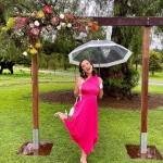 Toperth One-Shoulder Pleated Midi Dress photo review