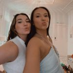 Toperth Bright Blue Ethereal Sheer Halter Tie Maxi Dress photo review