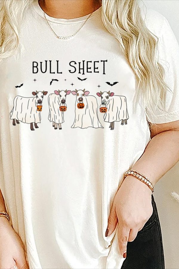 Toperth Halloween Bull Sheet T-Shirt