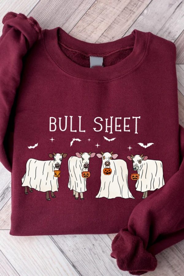 Toperth Halloween Bull Sheet Sweatshirt