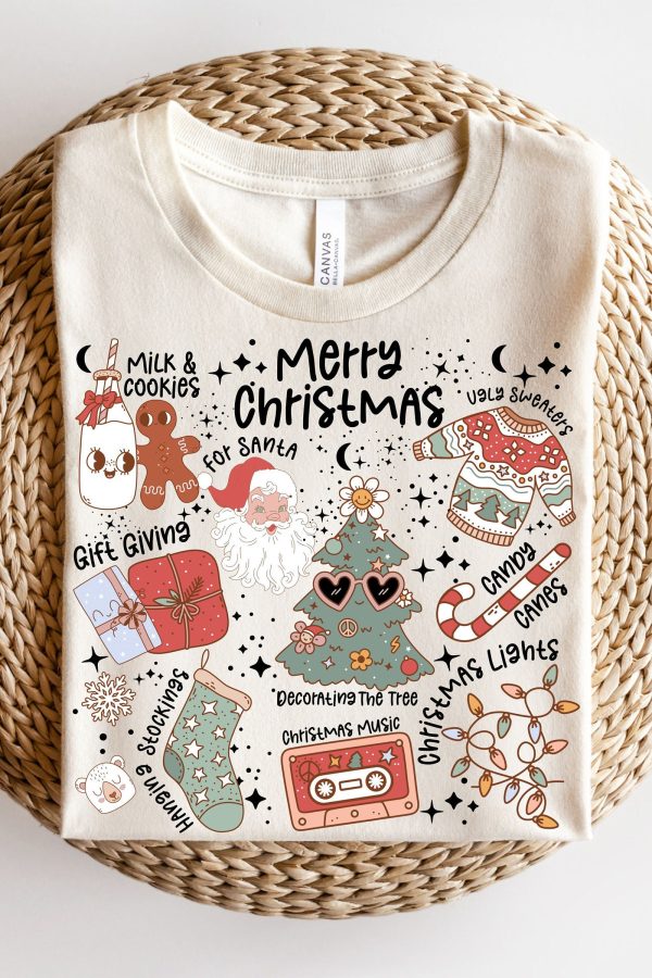 Toperth Retro Merry Christmas Santa Claus Sweatshirt