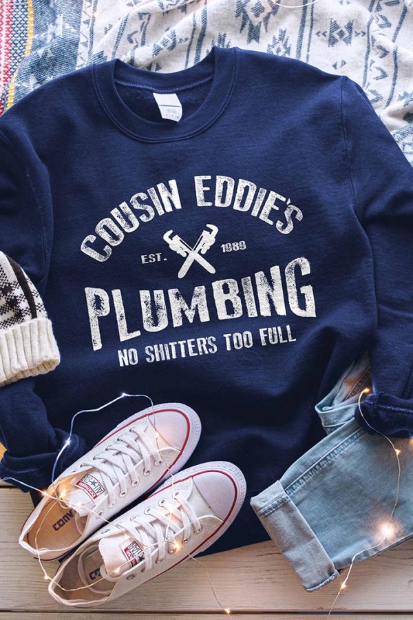 Toperth Cousin Eddie's Plumbing Christmas Sweatshirts