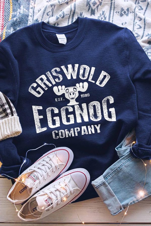Toperth Griswold Eggnog Company  Christmas Sweatshirts