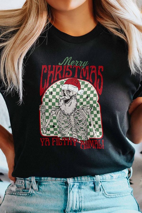 Toperth Merry Christmas Ya Filthy Animal T-Shirt