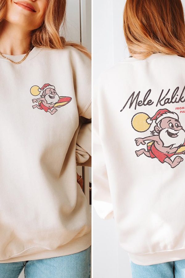 Toperth Retro Christmas Mele Kalikimaka Hawaii Sweatshirt