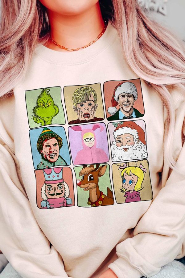 Toperth Funny Retro Christmas Party Friends Sweatshirt