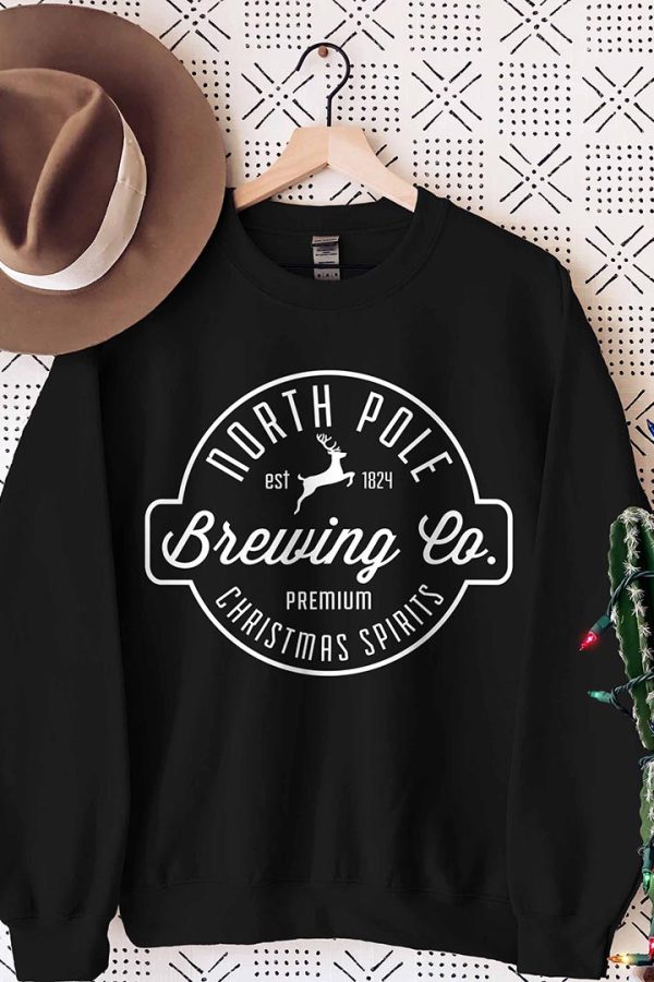 Toperth Christmas North Pole Brewing Co Sweatshirts