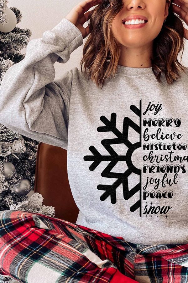 Toperth Christmas Snowflake Sweatshirt