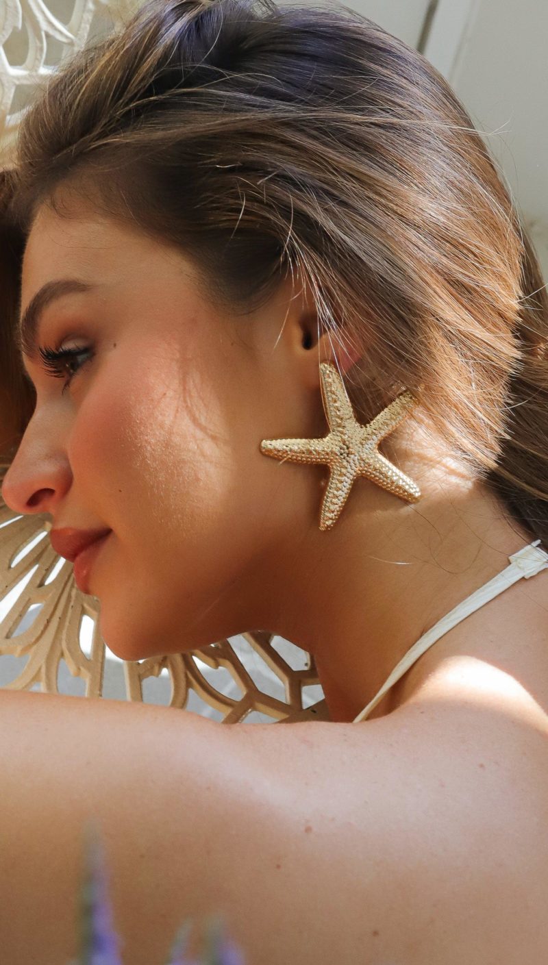 TH02359-1 Toperth Gold Starfish Earrings – Toperth