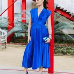 Toperth Deep V-Neck Back Tie Maxi Dress photo review