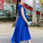 Toperth Deep V-Neck Back Tie Maxi Dress photo review